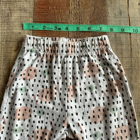 Chick Pea Girls Size 6-9M Geometric Shape Pattern Pants with Cuffed Ankles - Picture 2 of 6